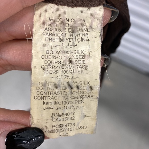 Bebe Vintage Y2K 100% Silk Boho Ethnic Top Blouse - Medium - Picture 13 of 16